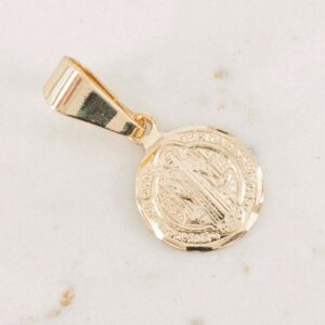 DIJE SAN BENITO DIAMANTADO 9mm