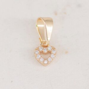 DIJE MINI CORAZON CIRCONES